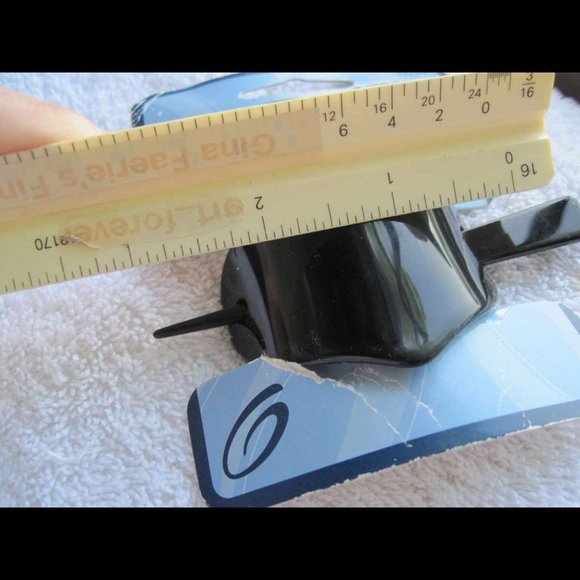 Goody 1999 Plastic Hair Barrette Stick Through Pin Heart Tortoiseshell Brown - Picture 5 of 7